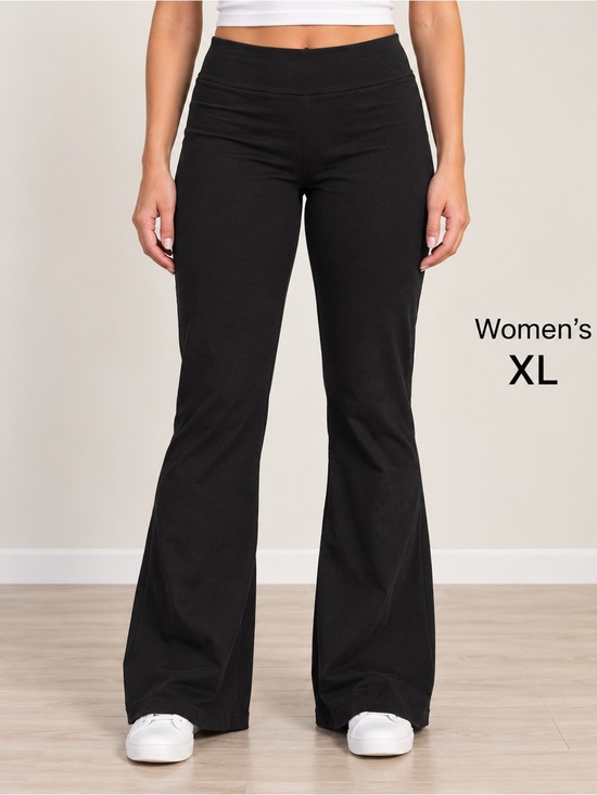 SHEIN Pants - SHEIN Black Stretch Flare Pants XL